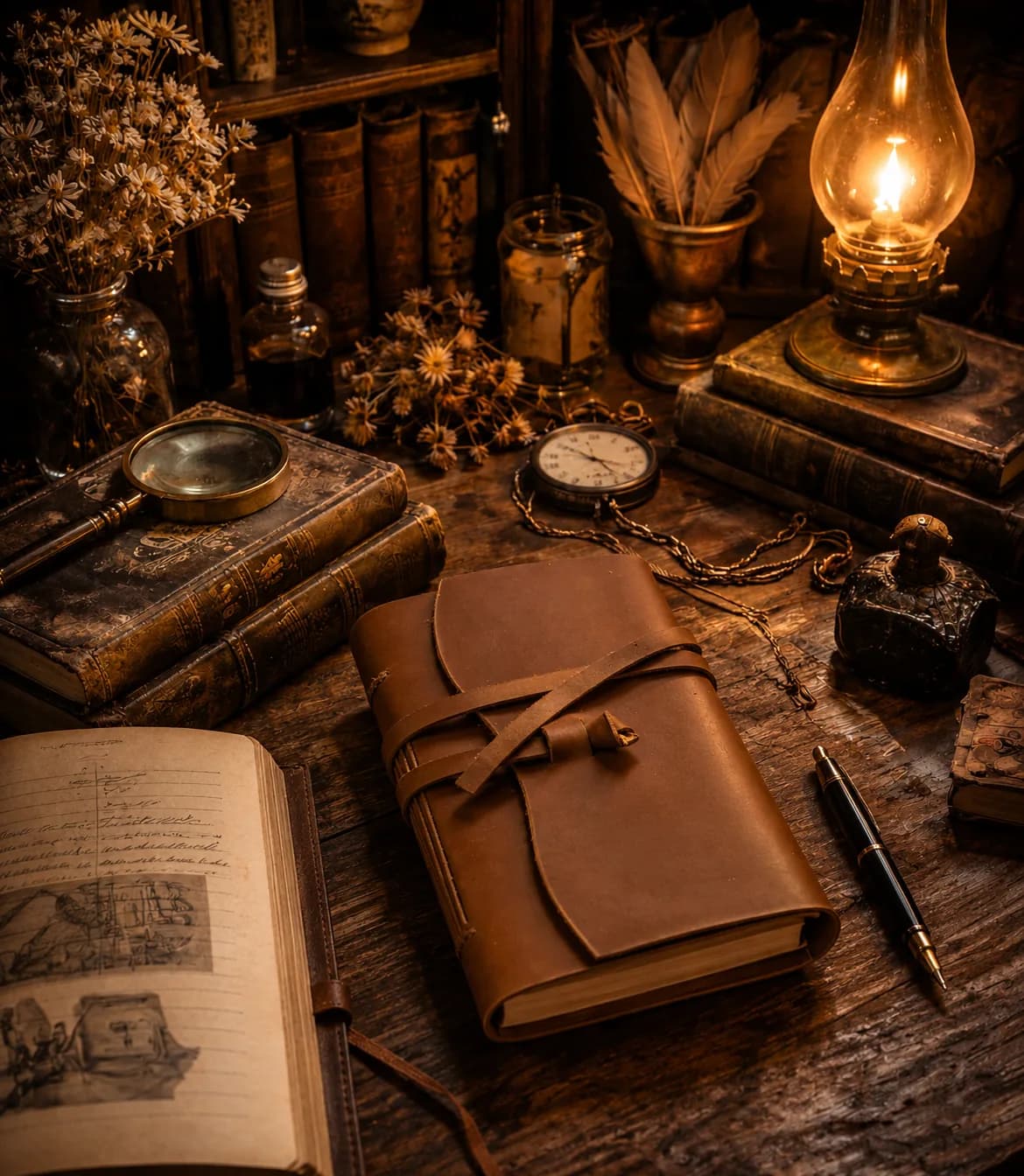 Arte do Grimoire Amarrado de Bolso